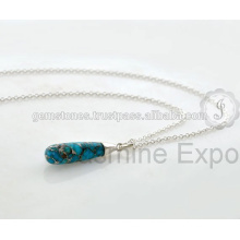 Designer Natural Gemstone Handmade Silver Jewelry Pendant Necklace